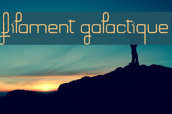 Filament Galactique Font examples