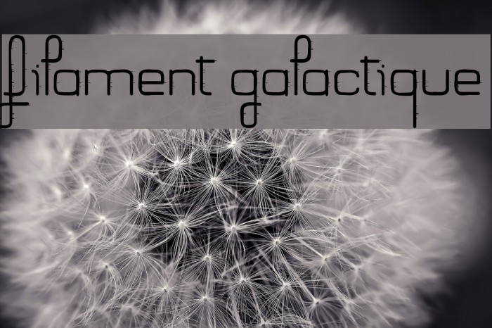 Filament Galactique Font examples