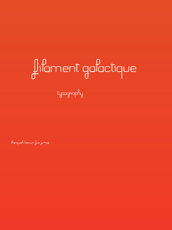 Filament Galactique Poster