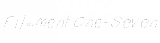 Filament One-Seven  Fuentes Gratis Descargar