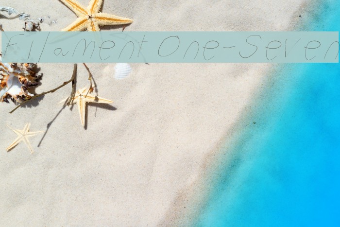 Filament One-Seven Font examples