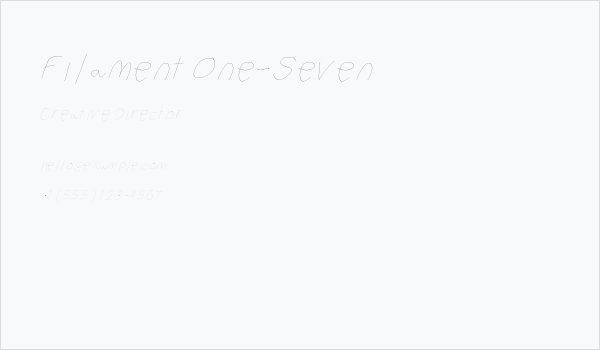 Filament One-Seven Business Card