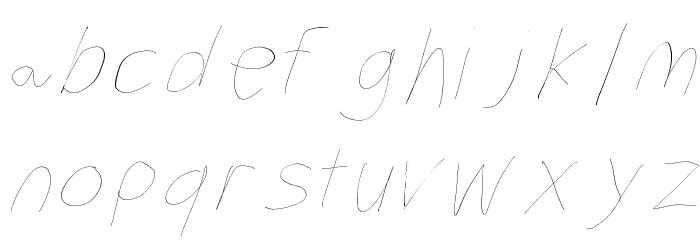 Filament One-Seven Font LOWERCASE
