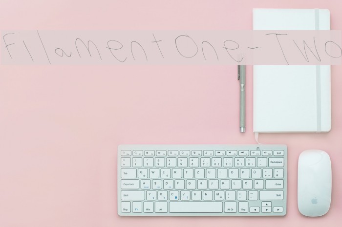 Filament One-Two Font examples