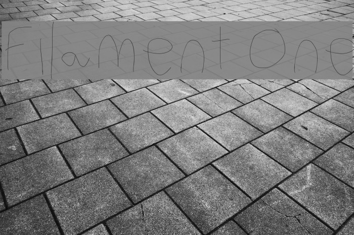 Filament One Font examples