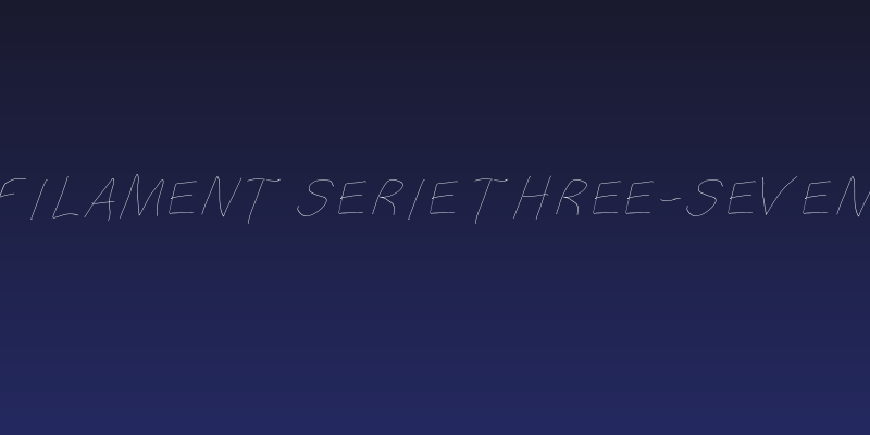 Filament Serie Three-Seven Social Header