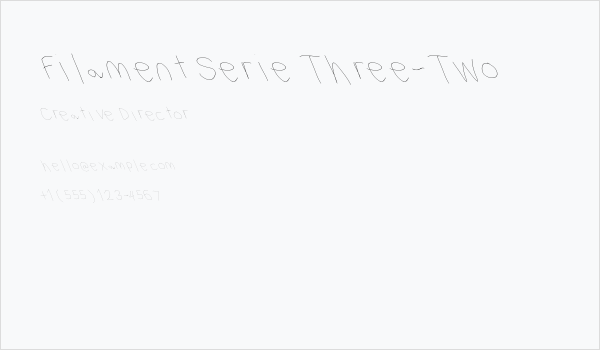 Filament Serie Three-Two Business Card