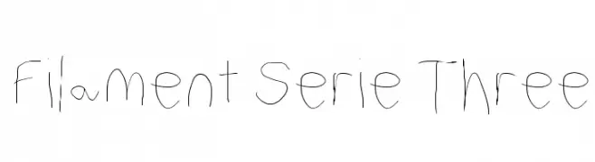 Filament Serie Three  Free Fonts Download