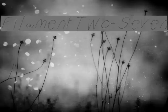 Filament Two-Seven फ़ॉन्ट examples