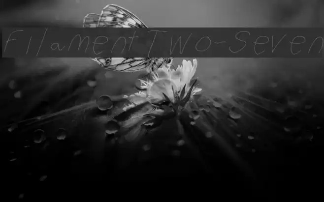 Filament Two-Seven फ़ॉन्ट examples