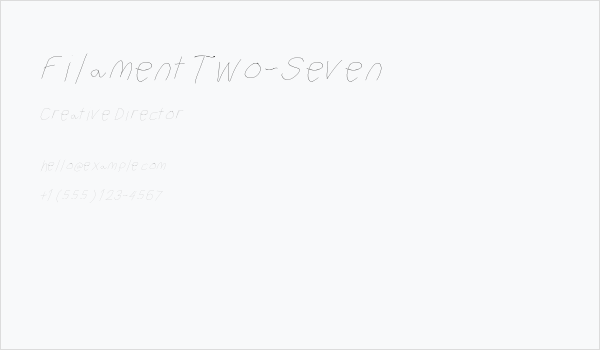 Filament Two-Seven Business Card