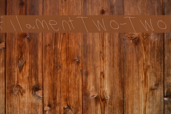 Filament Two-Two Font examples
