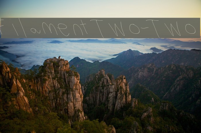 Filament Two-Two Font examples