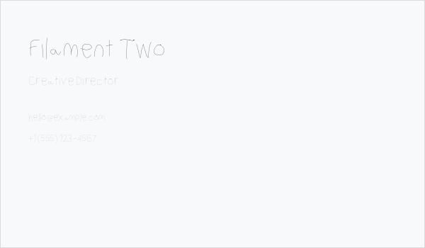 Filament Two Business Card