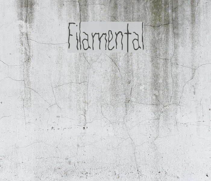 Filamental Font examples