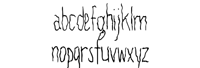 Filamental Font LOWERCASE