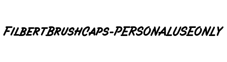 Filbert Brush Caps - PERSONAL USE ONLY  Frei Schriftart Herunterladen