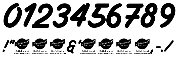 Filbert Brush Caps - PERSONAL USE ONLY Font OTHER CHARS