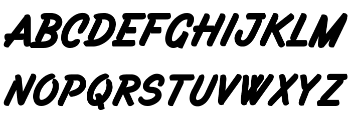 Filbert Brush Caps - PERSONAL USE ONLY Font LOWERCASE
