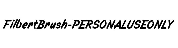 Filbert Brush - PERSONAL USE ONLY  フリーフォントのダウンロード