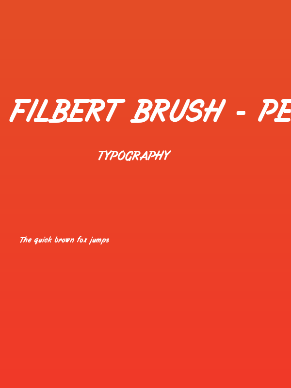 Filbert Brush - PERSONAL USE ONLY Poster