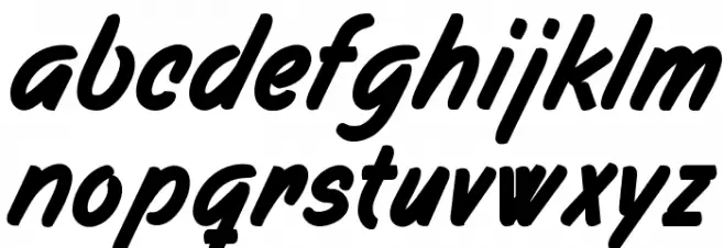 Filbert Brush - PERSONAL USE ONLY Caratteri MINUSCOLO