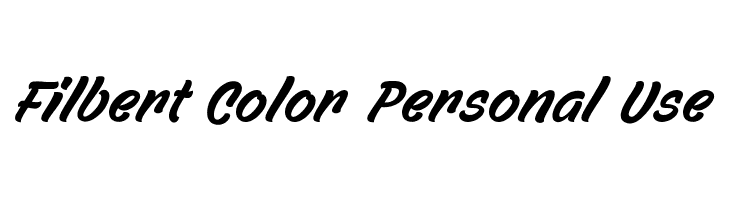 Filbert Color Personal Use  नि: शुल्क फ़ॉन्ट्स डाउनलोड
