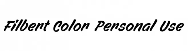 Filbert Color Personal Use  baixar fontes gratis