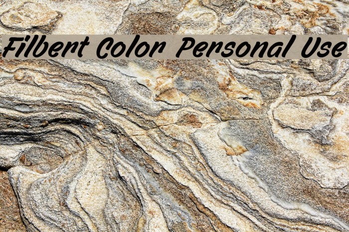 Filbert Color Personal Use Font examples