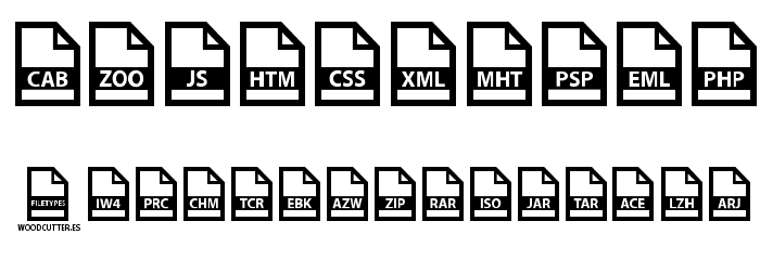 File Types Font OTHER CHARS