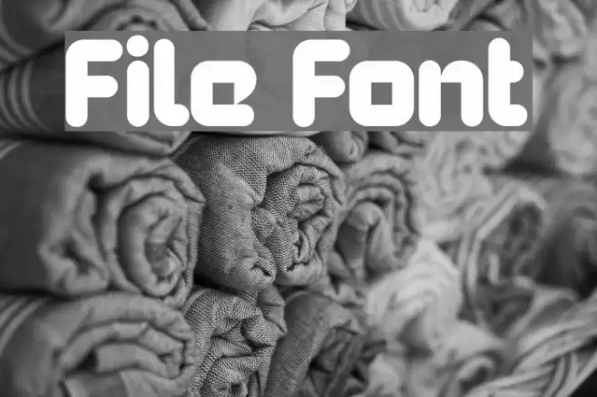 File Schriftart examples