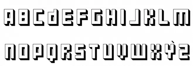 Filepile-Regular 字体 大写