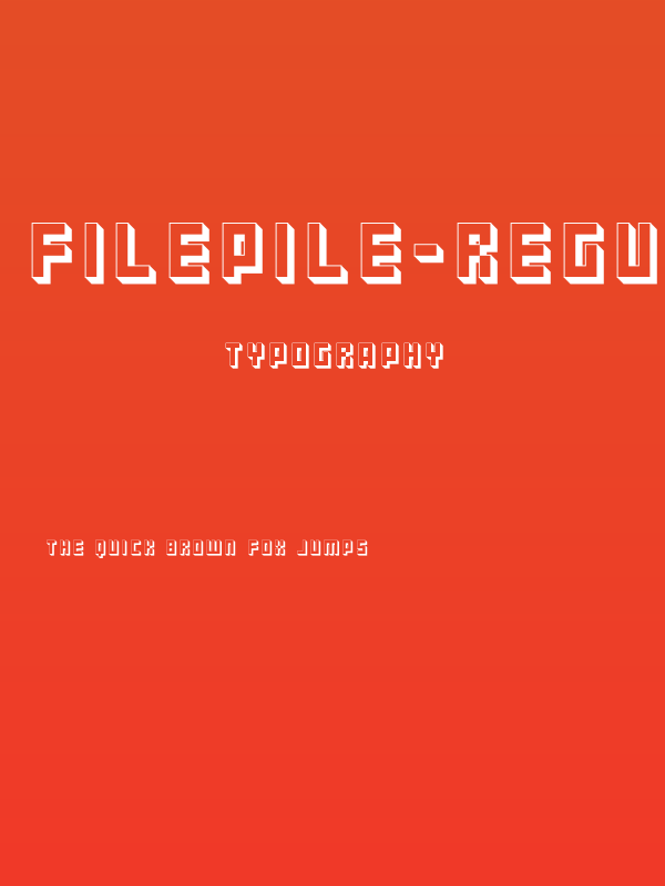 Filepile-Regular Poster