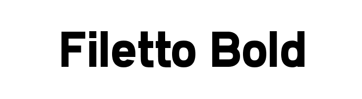 Filetto Bold Font
