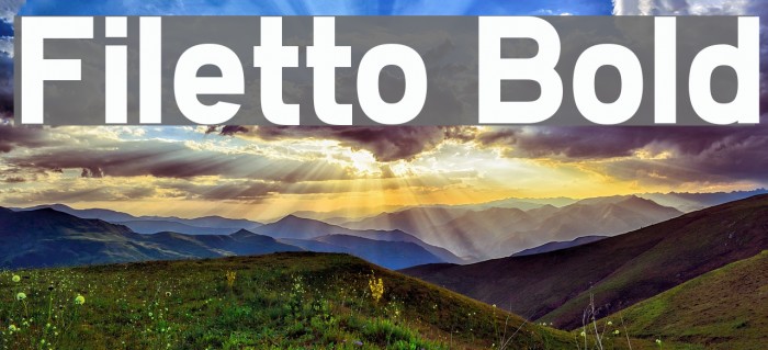 Filetto Bold Font examples
