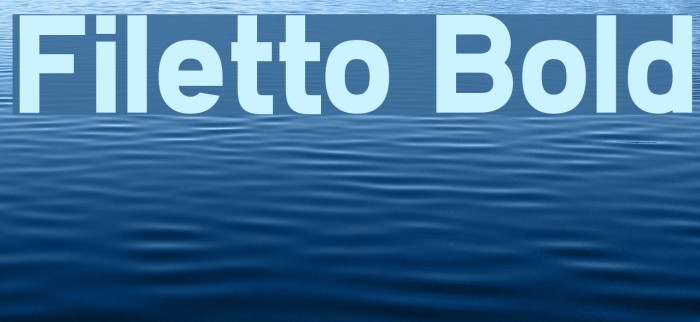 Filetto Bold Font examples