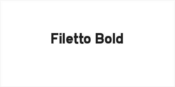 Filetto Bold Logo
