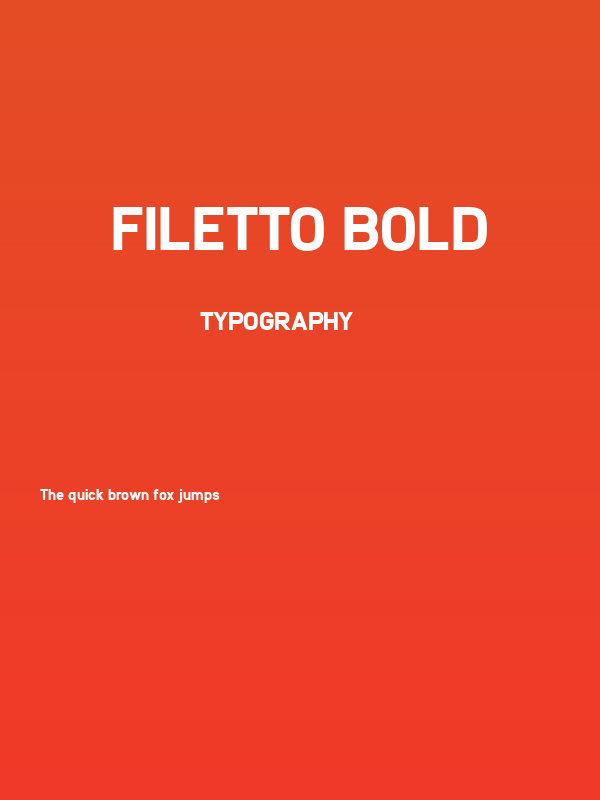 Filetto Bold Poster