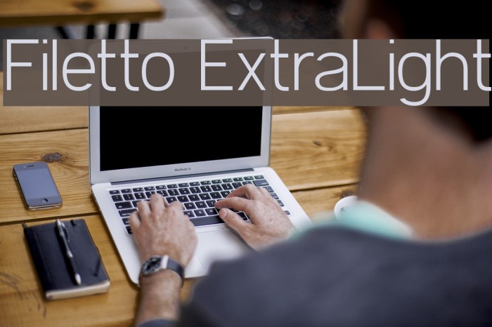 Filetto ExtraLight Font examples