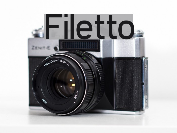 Filetto Font examples
