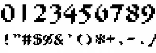 Filgaia Font OTHER CHARS