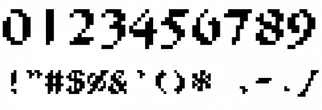 Filgaia Font OTHER CHARS