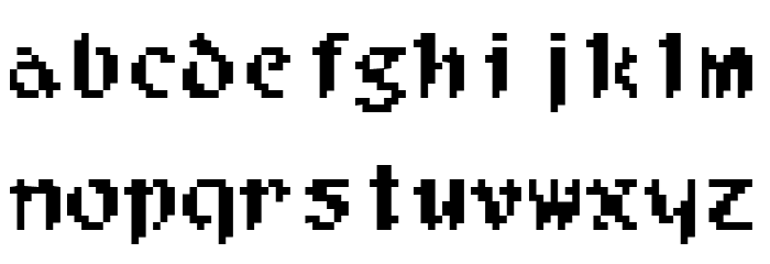 Filgaia Font LOWERCASE