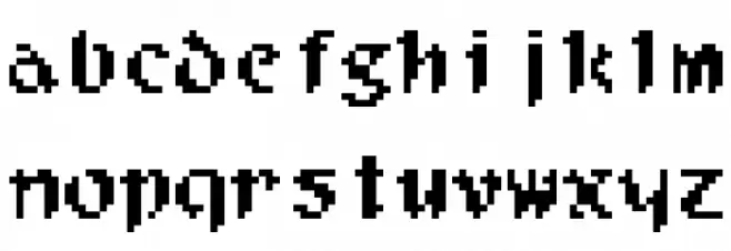 Filgaia Font LOWERCASE