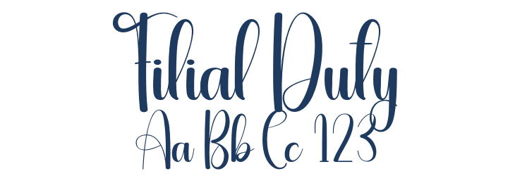 Filial Duty Font Preview