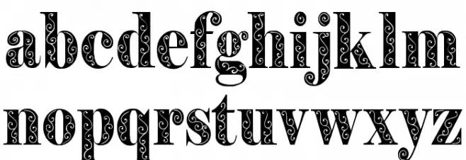 Filigran Demo Schriftart Groß