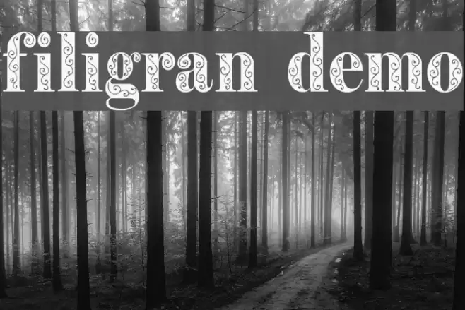 Filigran Demo Font examples