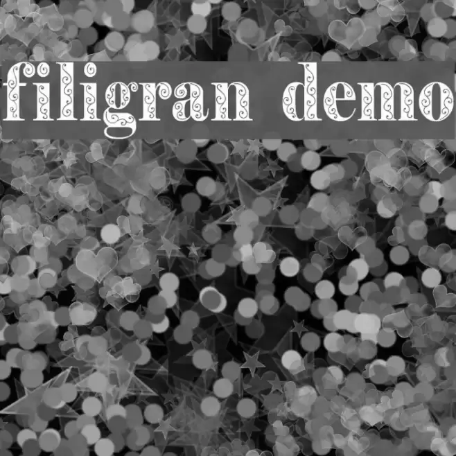 Filigran Demo Font examples