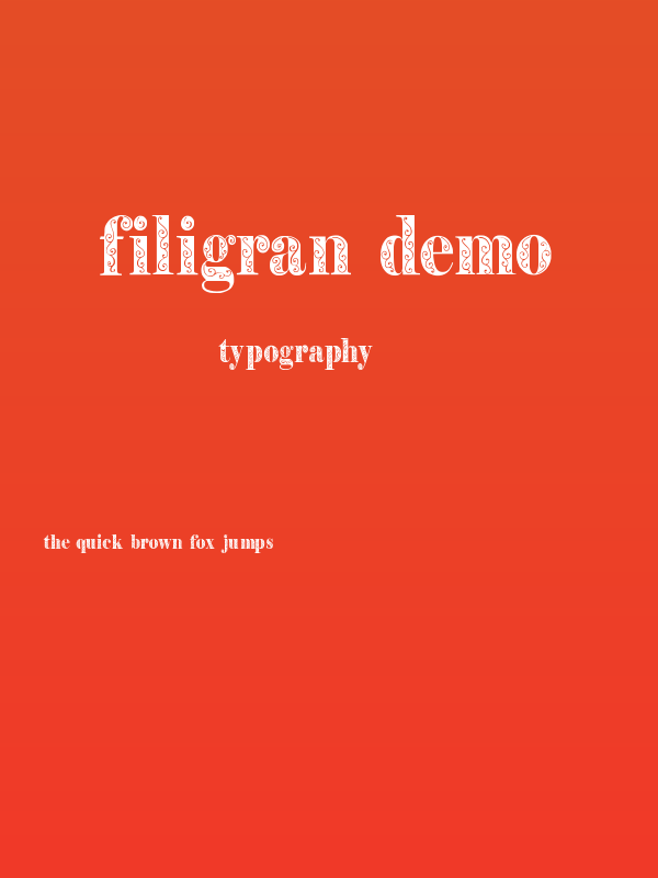 Filigran Demo Poster