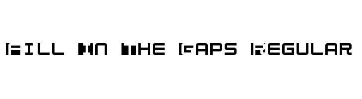 Fill In The Gaps Regular  font caratteri gratis